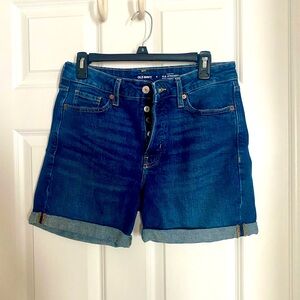 Old Navy high rise button fly denim shorts
